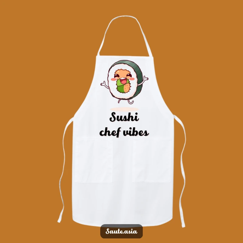 Funny Sushi Dance Apron - Jovial Chef Style Gift