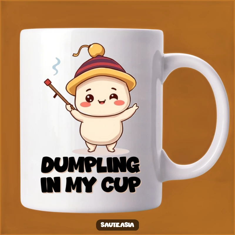 Funny Dim Sum Mug: Juggling Dumpling, Whimsical Foodie Gift for Humor Lovers