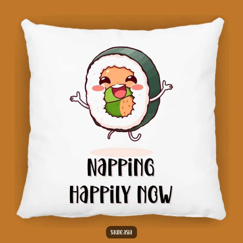 Funny Sushi Dance Pillow - Jovial Foodie Comfort Gift