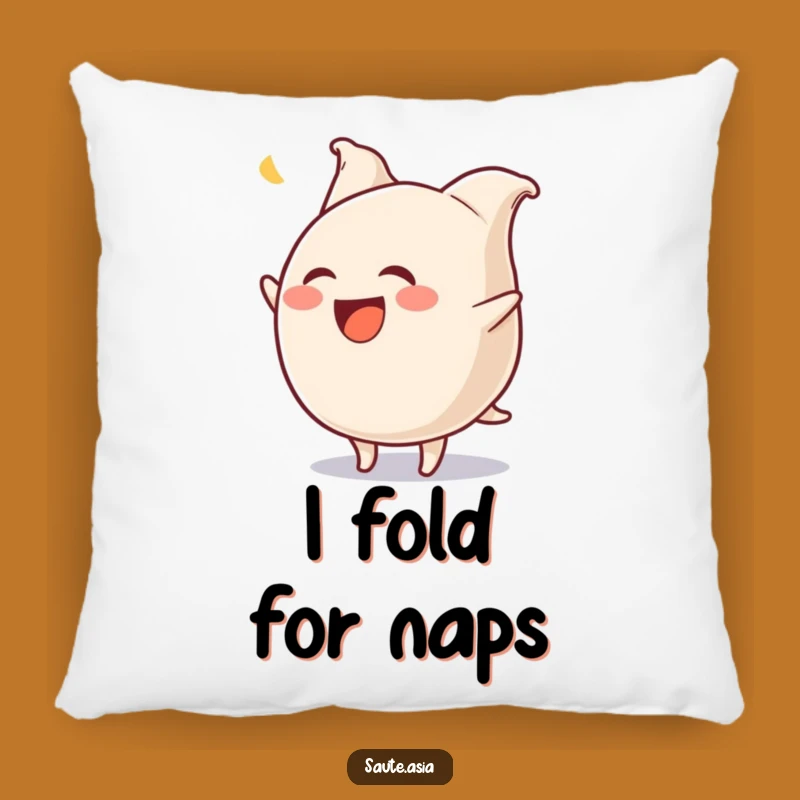 Funny Gyoza Flip Pillow: Cozy & Hilarious Dumpling Cushion for Laughter
