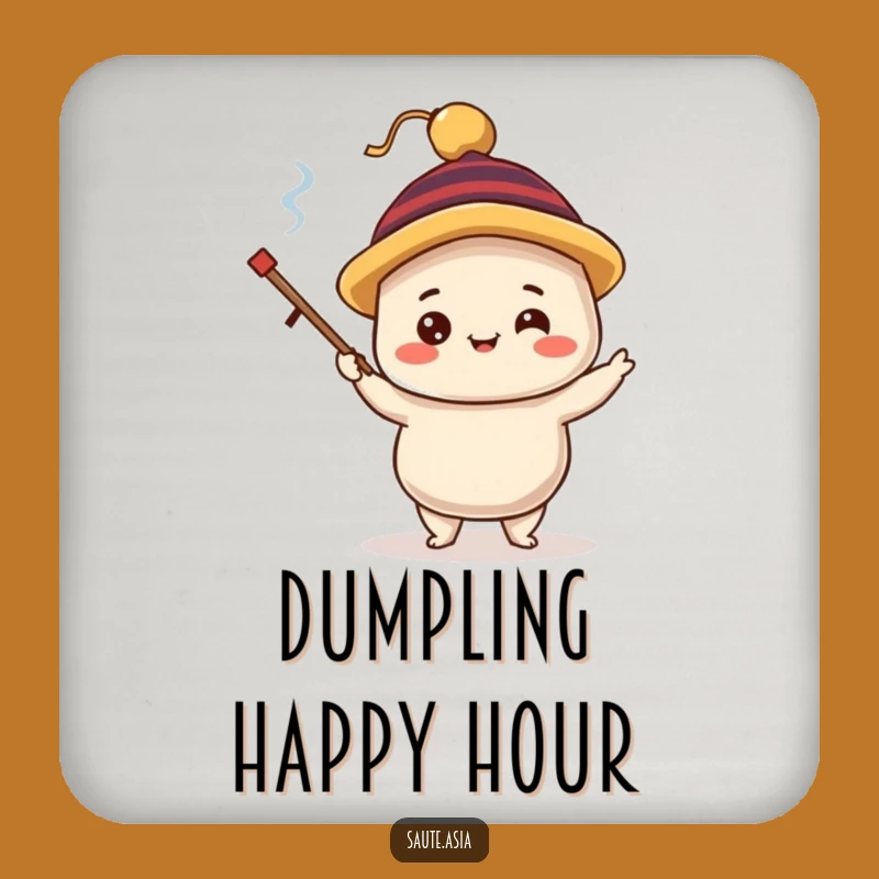 Funny Dim Sum Coasters: Juggling Dumpling Set, Cute Foodie Table Decor Gift