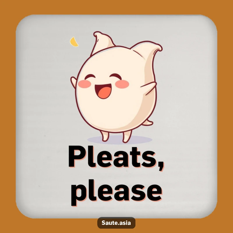 Funny Gyoza Flip Drink Coaster: Hilarious Dumpling Protector for Tables