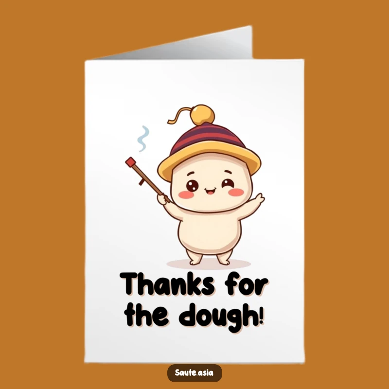 Free Printable Dumpling Thank You Card: Juggling Gratitude with a Smile