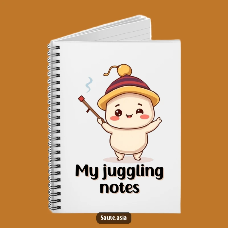 Funny Dim Sum Notebook: Juggling Dumpling Journal, Cute Foodie Writing Gift