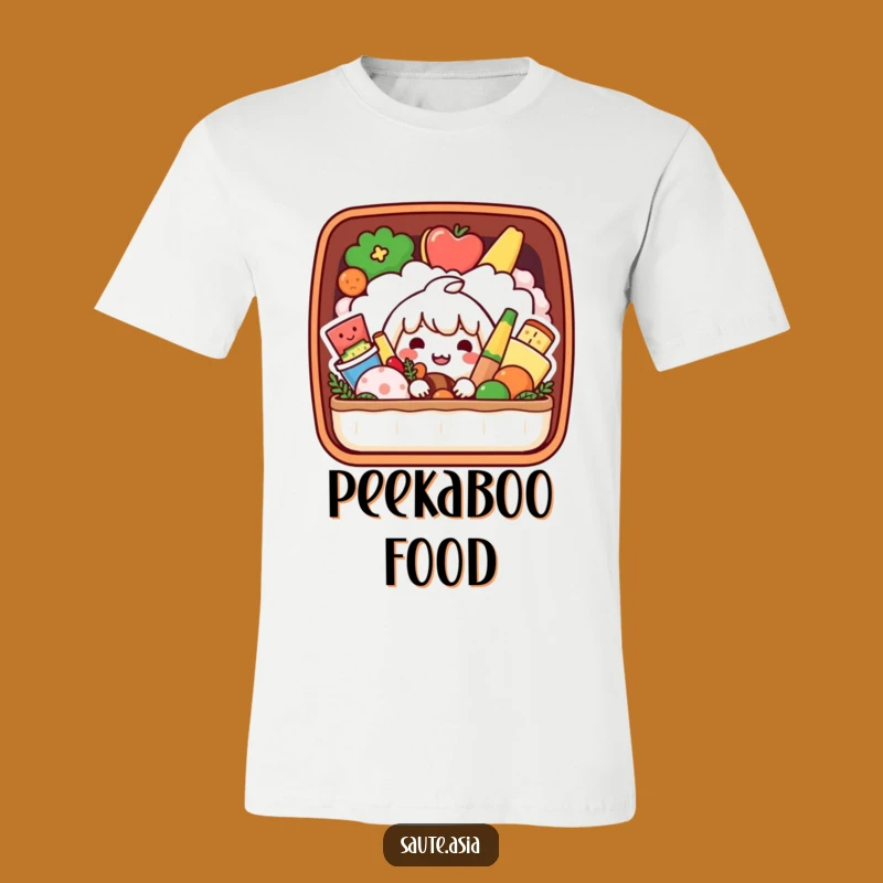 Funny Bento Box T-Shirt: Playful Foodie Character Tee for Happy Vibes